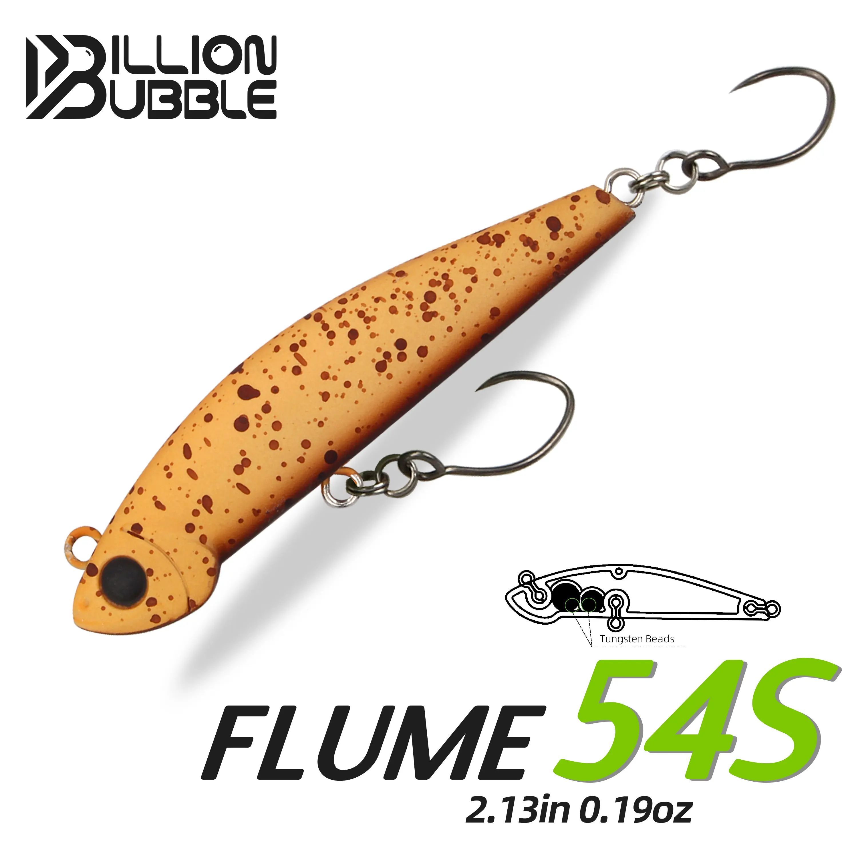 

BILLION BUBBLE 54mm 5.4g Sinking Pencil Lure Micro Hard Baits Trout Lures Wobbler for River Fishing Artificial Bait Long Casting