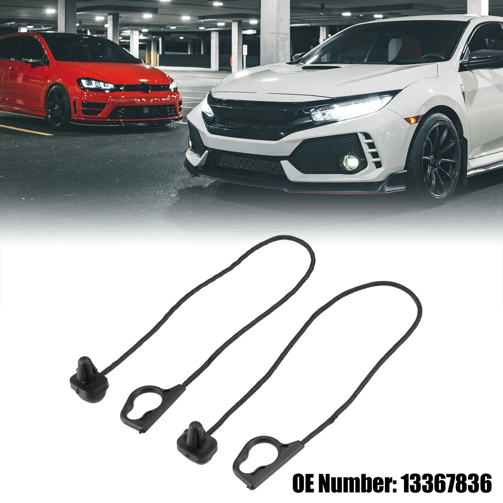 For Vauxhall Opel CORSA D 2007-2015 CORSA E Rear Parcel Shelf Strap 13367836 Lift String Strap Luggage Cord Inner Tonneau Cover