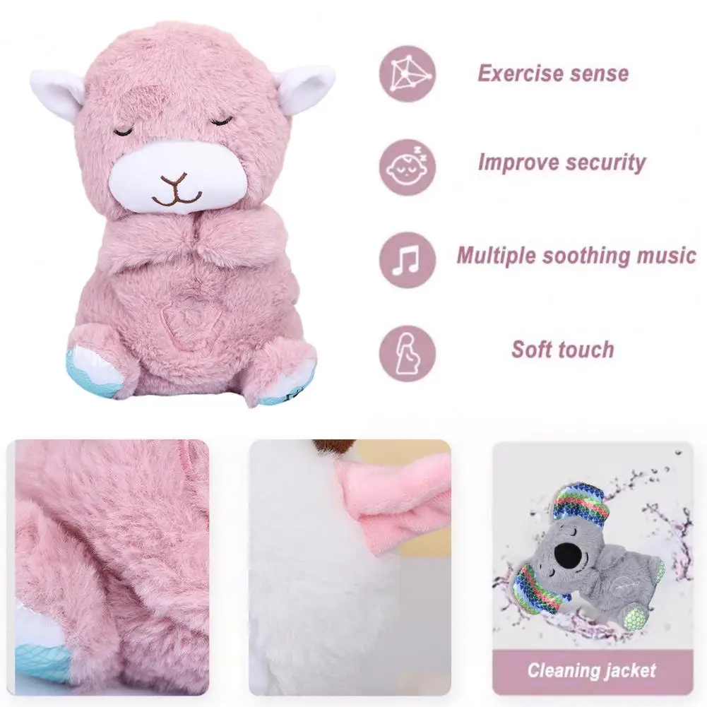 Koala Otter Sleep Baby Toy Breathing Otter Baby Sleep Music Appease Newborn Schlummer Little Lamb Gift Valentine'S Day Gift