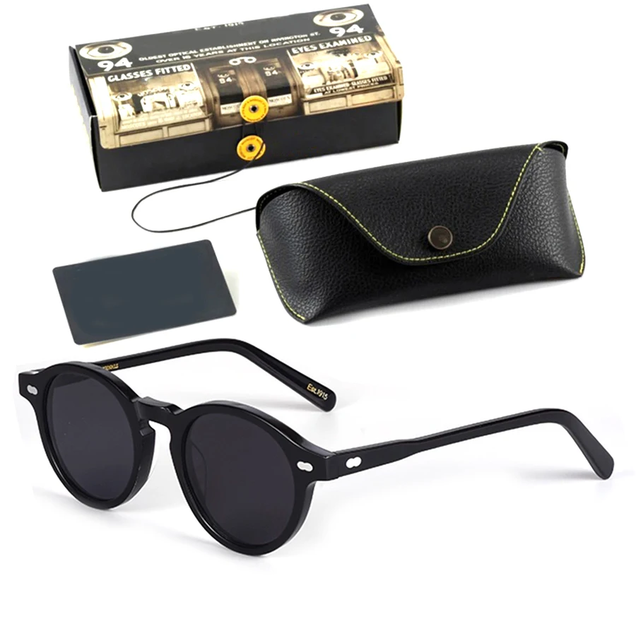 

Солнцезащитные очки Johnny Depp для мужчин и женщин, поляризованные, в стиле Miltzen, винтажные, с ацетатной оправой, для мужчин, очки для зрения.