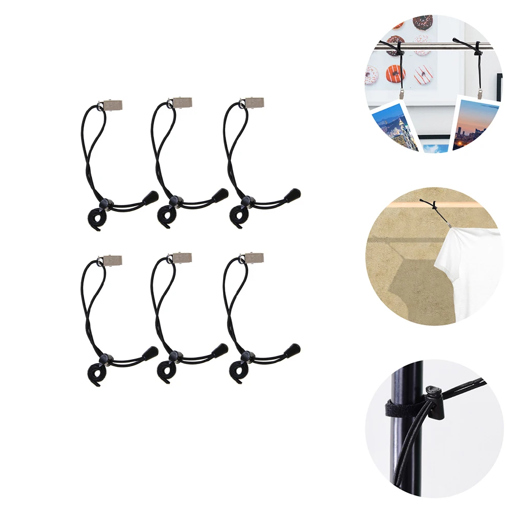 

6 Pcs Background Cloth Clip Fixed Backdrop Clips Clothes Clamps Clothespin Windproof