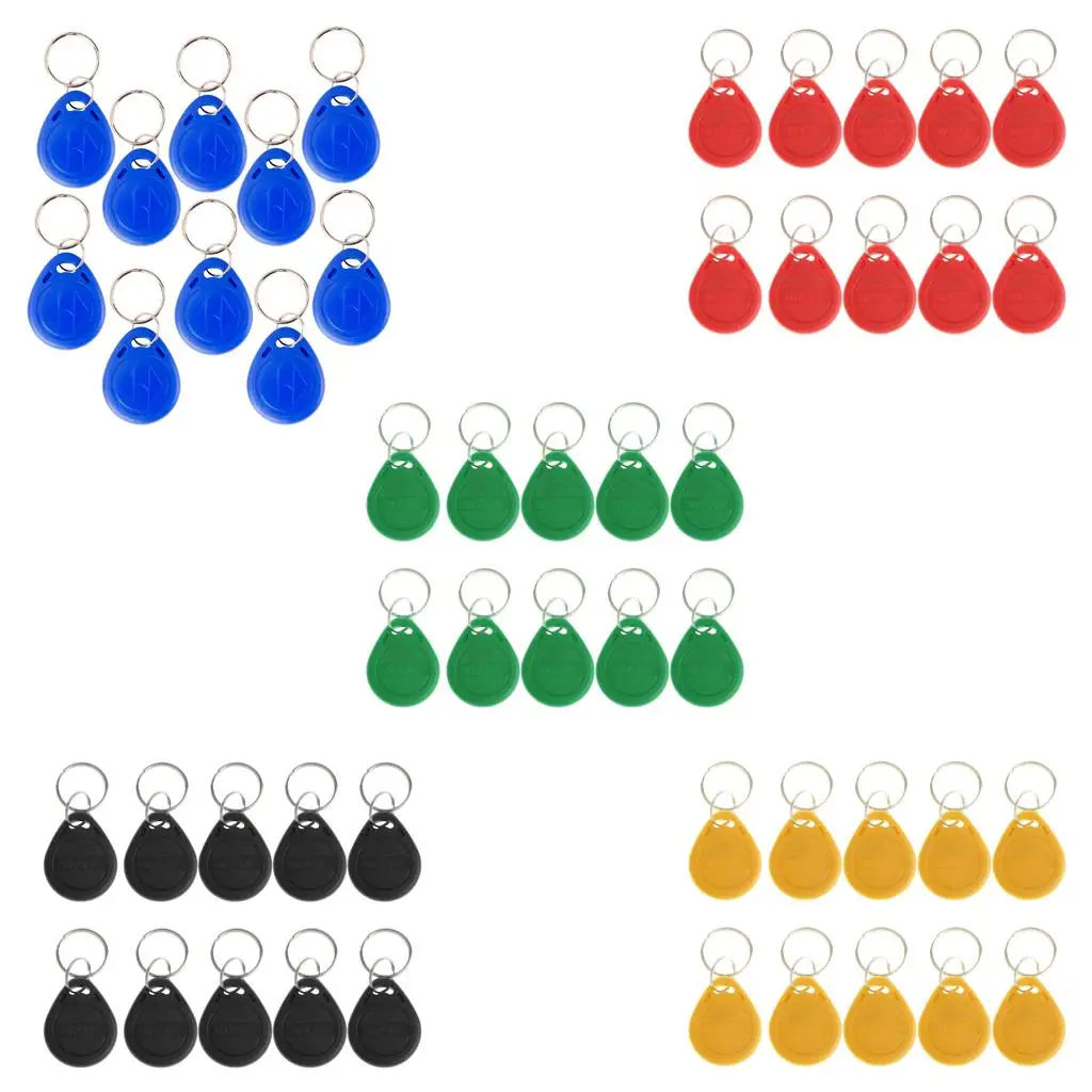 10Pcs 125KHZ carta di identificazione Token tag sistema di accesso portachiavi