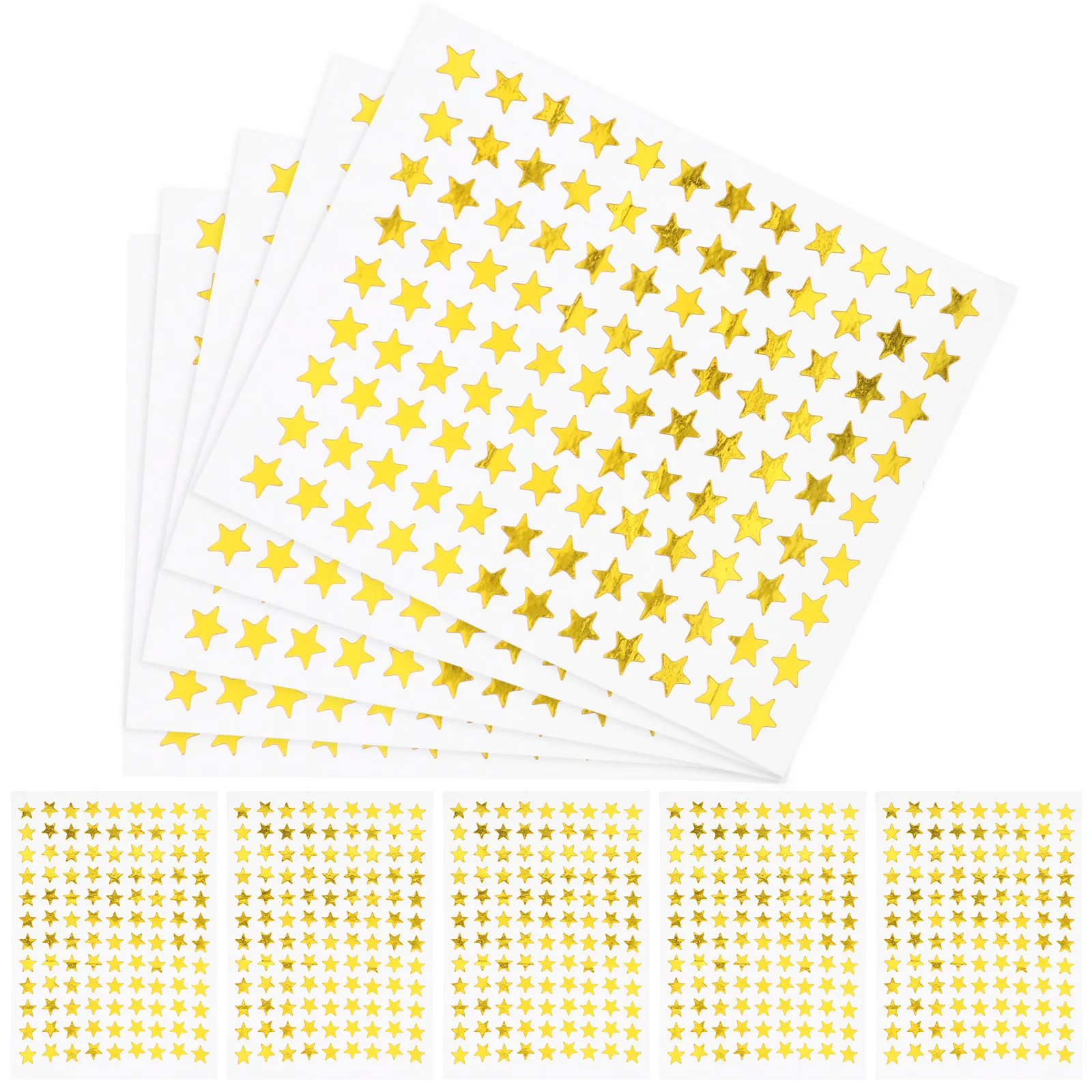 100Sheets Gold Star Stickers Removable Reward Stickers for Classroom Kindergarten Teacher Motivation Incentive Sticker Charts