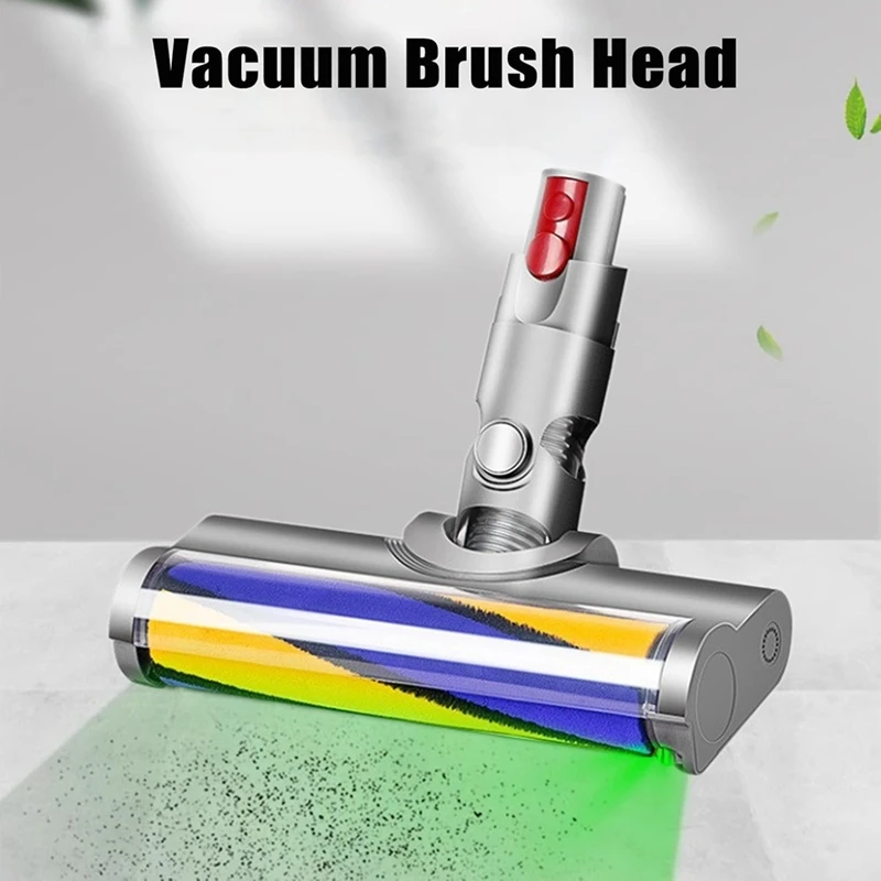 Roller Brush Head Replacement For Dyson V10 Digital Slim V12 Detect Slim Vacuum Cleaner Parts With Green Dust Light