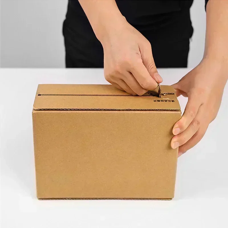 Paquete de 10 cajas de papel Kraft Premium, cajas de envío de cartón con cremallera para ceremonias de graduación comerciales, cajas de embalaje de regalo