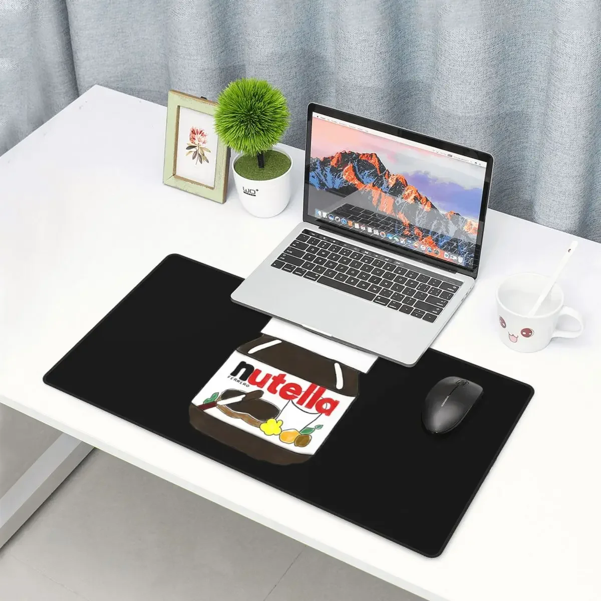 

Large Mouse Pad Nutella Gamer PC Laptop Mats Keyboard Carpet Computer Gaming Office Accessories Desk Mat