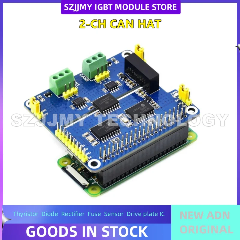 Scheda di espansione bus CAN isolata a doppio canale Raspberry Pi Modulo CAN Circuito di protezione integrato