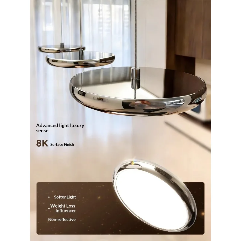 King Lake Eye Caring Pendant Light New Luxury Minimalist Advanced UFO Chandelier for Dining Room Bar Counter Table Home LED