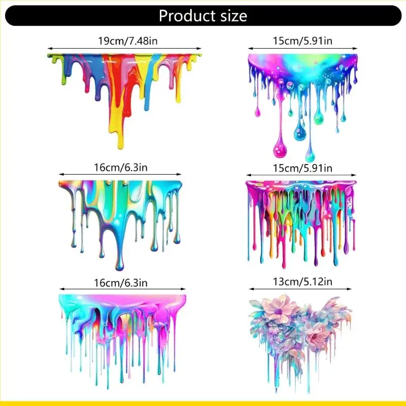 SZCH Vibrant Fluid Design Sticker ง่ายต่อการใช้และถอด PVC ของเหลวสีสันห่อหุ้มกันน้ำสำหรับลุคสะดุดตา