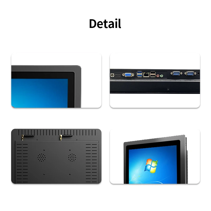 15 inch IP65 Front Panel Mount Industrial Touch Computer Panel Pc N2840 J1900 I3 I5 DDR3 4G SSD 128G Win/Linux/Ubuntu