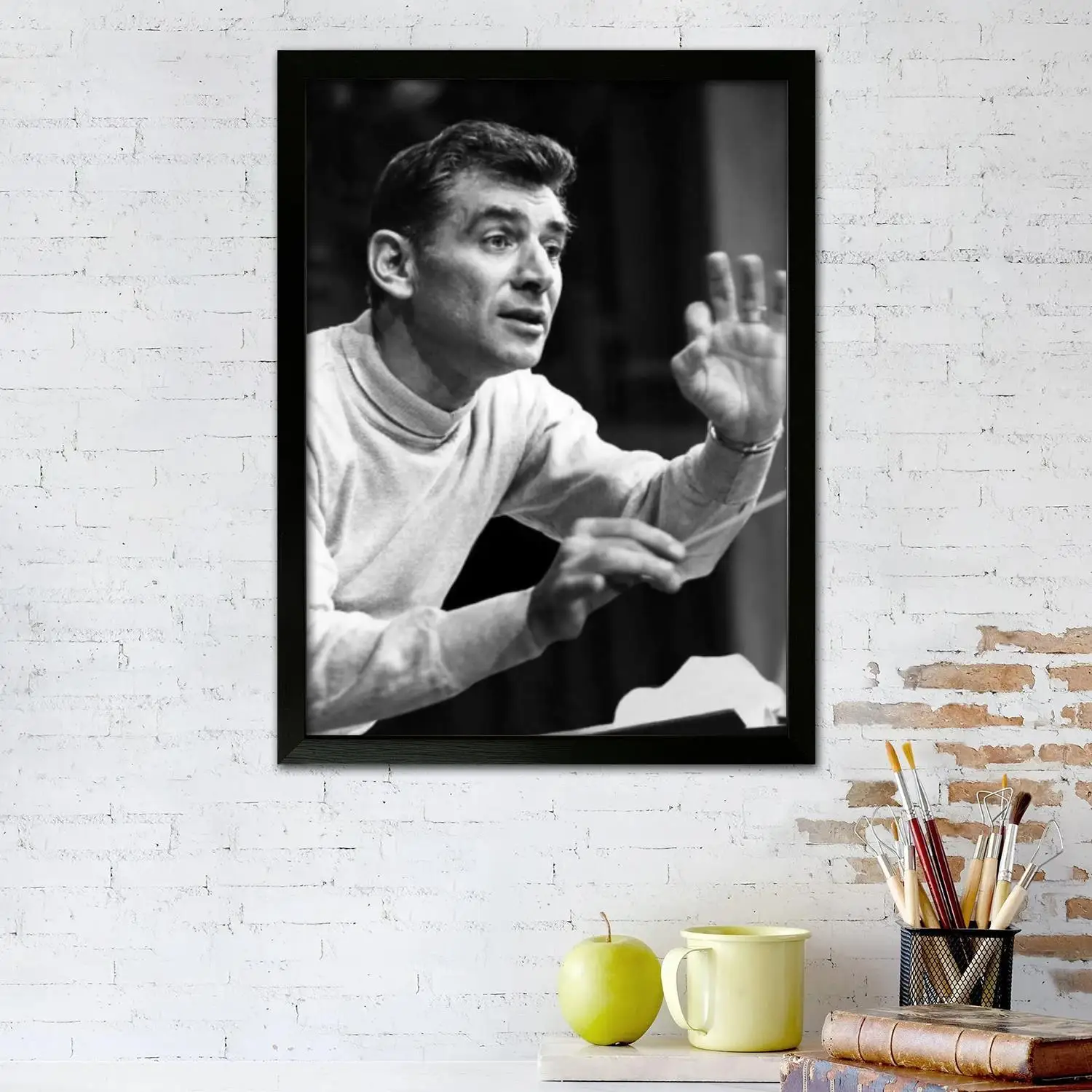 Leonard Bernstein Canvas Art Poster and Wall Art, Picture Print, Modern Family Bedroom Decor,Decorative painting