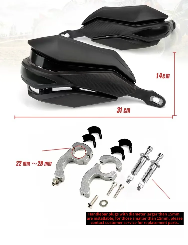 Motorcycle 28mm 22mm Handlebar Protection Handguard Handle Bar Hand Guards For HONDA KTM SUZUKI KAWASAKI YAMAHA CR EXC YZF WRF