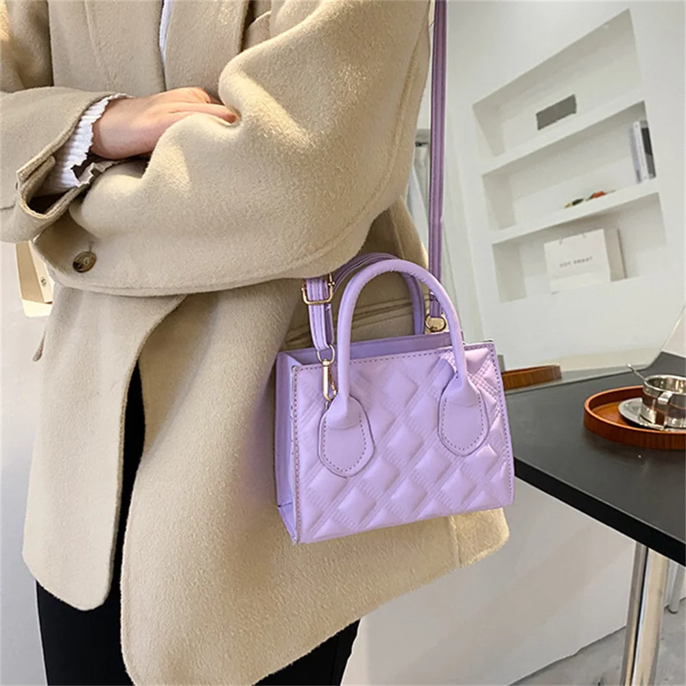 Women Fashion Crossbody Bag Small Square Bag PU Retro Shoulder Bag Handbags