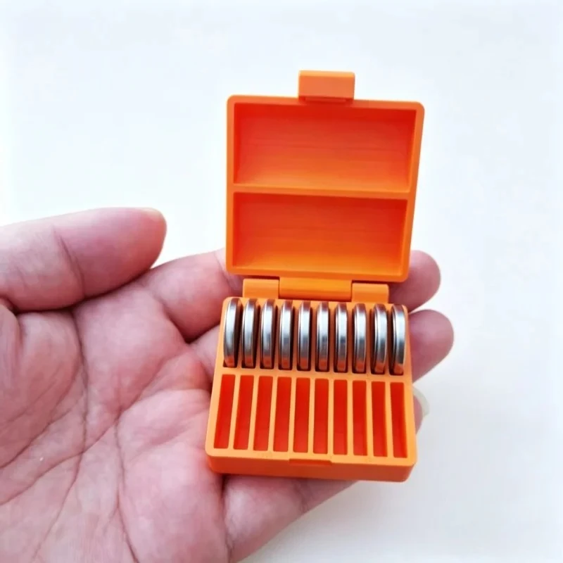 For CR2032 Battery Box 20/12PCS Coin Cell Battery Organizer Small Batteries Portable Dustproof Storage Box