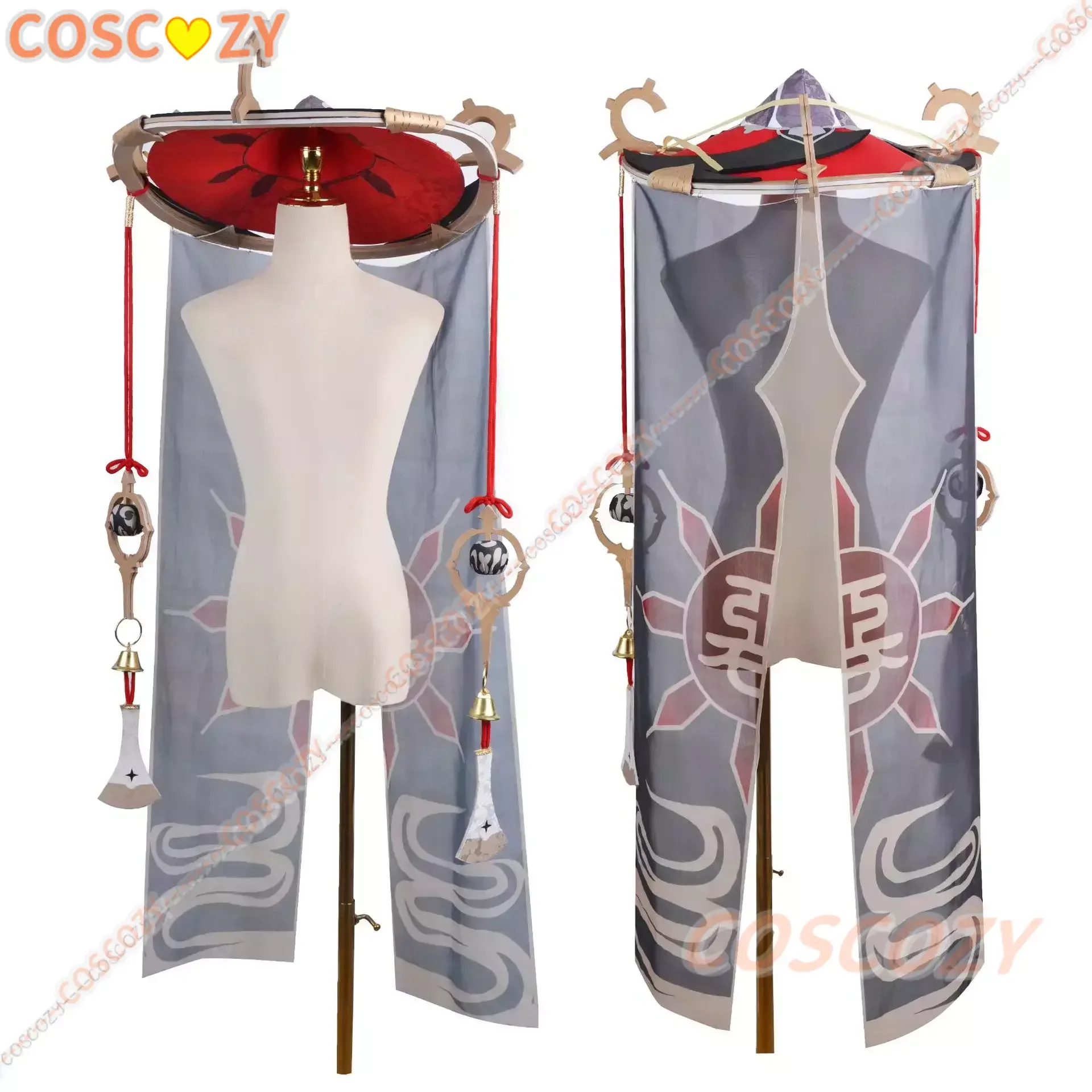 Anime Game Genshin Impact Scaramouche Costume Cosplay cappello parrucca Anime Halloween Genshin Cosplay Scaramouche Costume per uomo donna