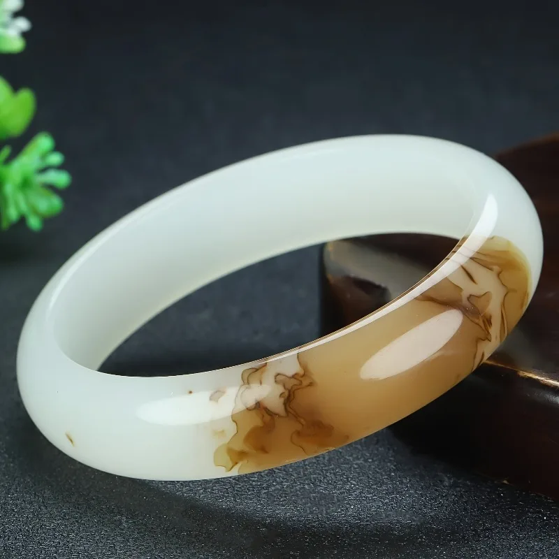 

Natural Stone Women's Bracelet with Floating Flowers, Beautiful, Elegant, Fashionable and Versatile.