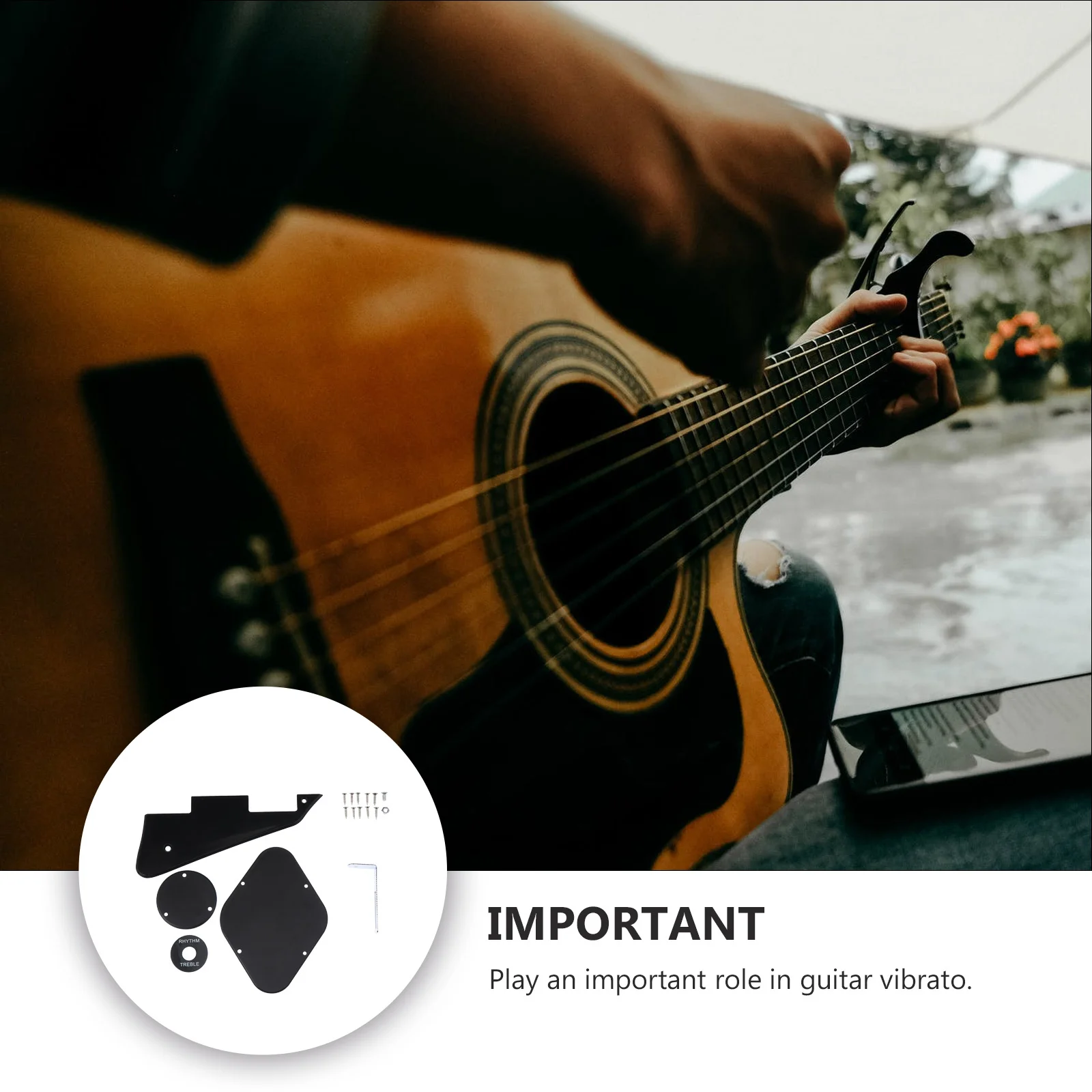 

Plate Simple Guitar Scratch Pickguard Accessories Electric Reinforcement Guitars