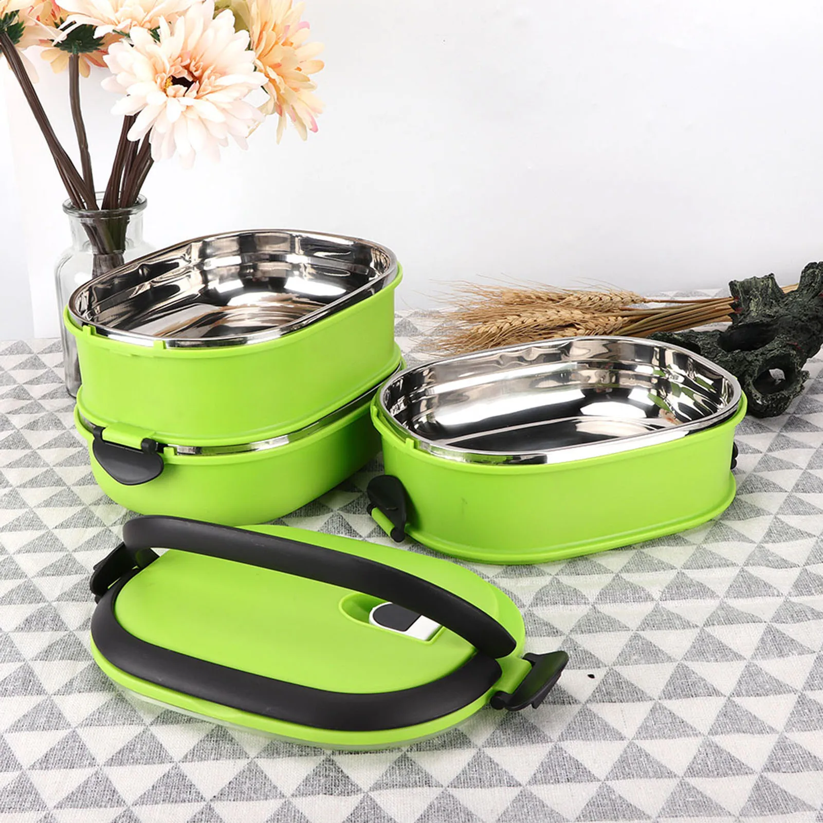 Food Container Portable Insulation Thermo Thermal Stainless Steel Lunch Box Food Container for Outdoor Picnic Portable Lunch Box