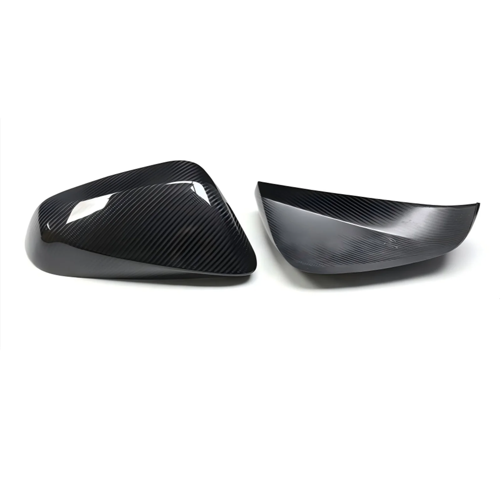 Pair Dry Carbon Fiber Car Side View Mirror Cover Cap For Lexus NX RX RZ 2014-2023 Stick on