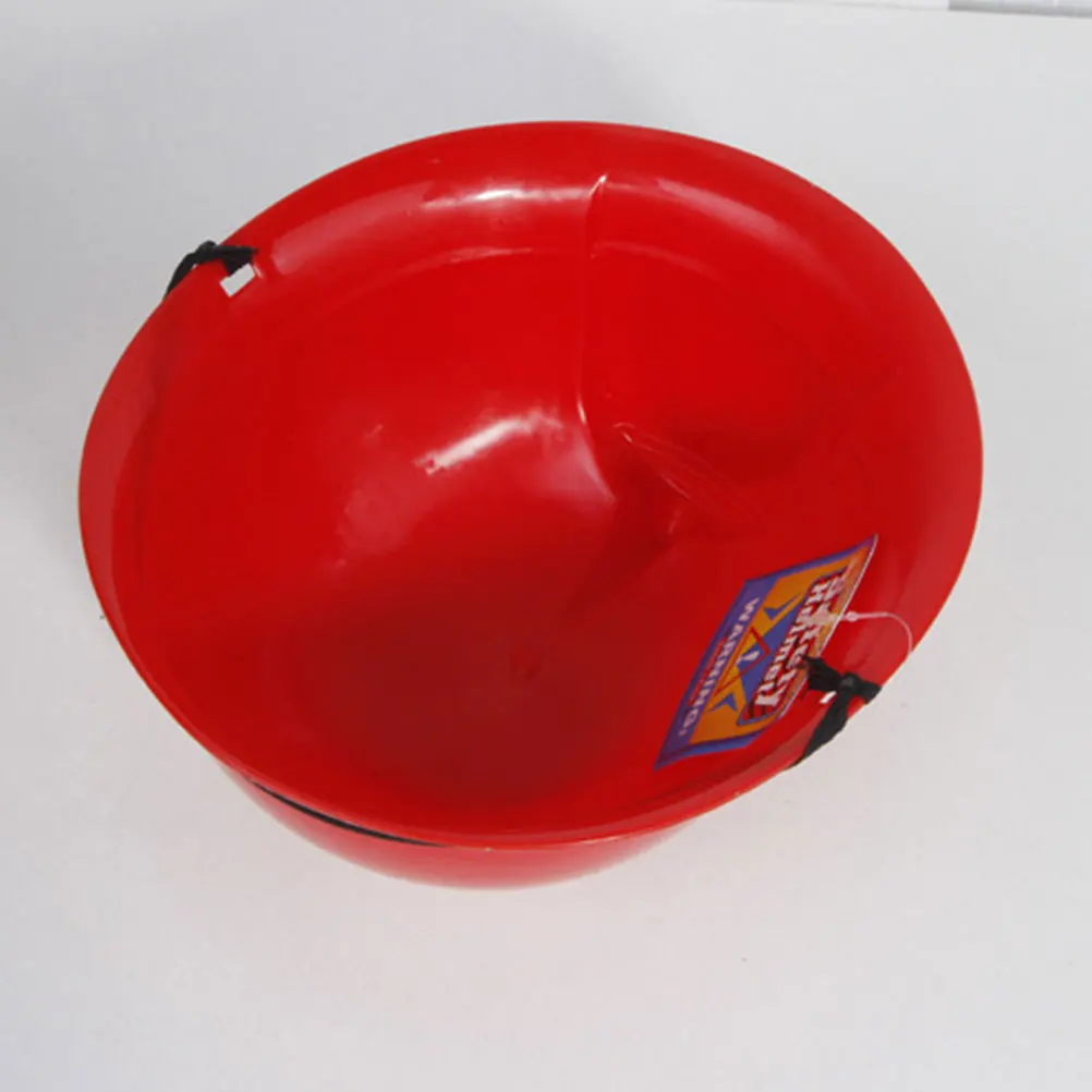 

6pcs Red Plastic Fire Hats For Safety Role Play Educational Creative Construction Pretend Play