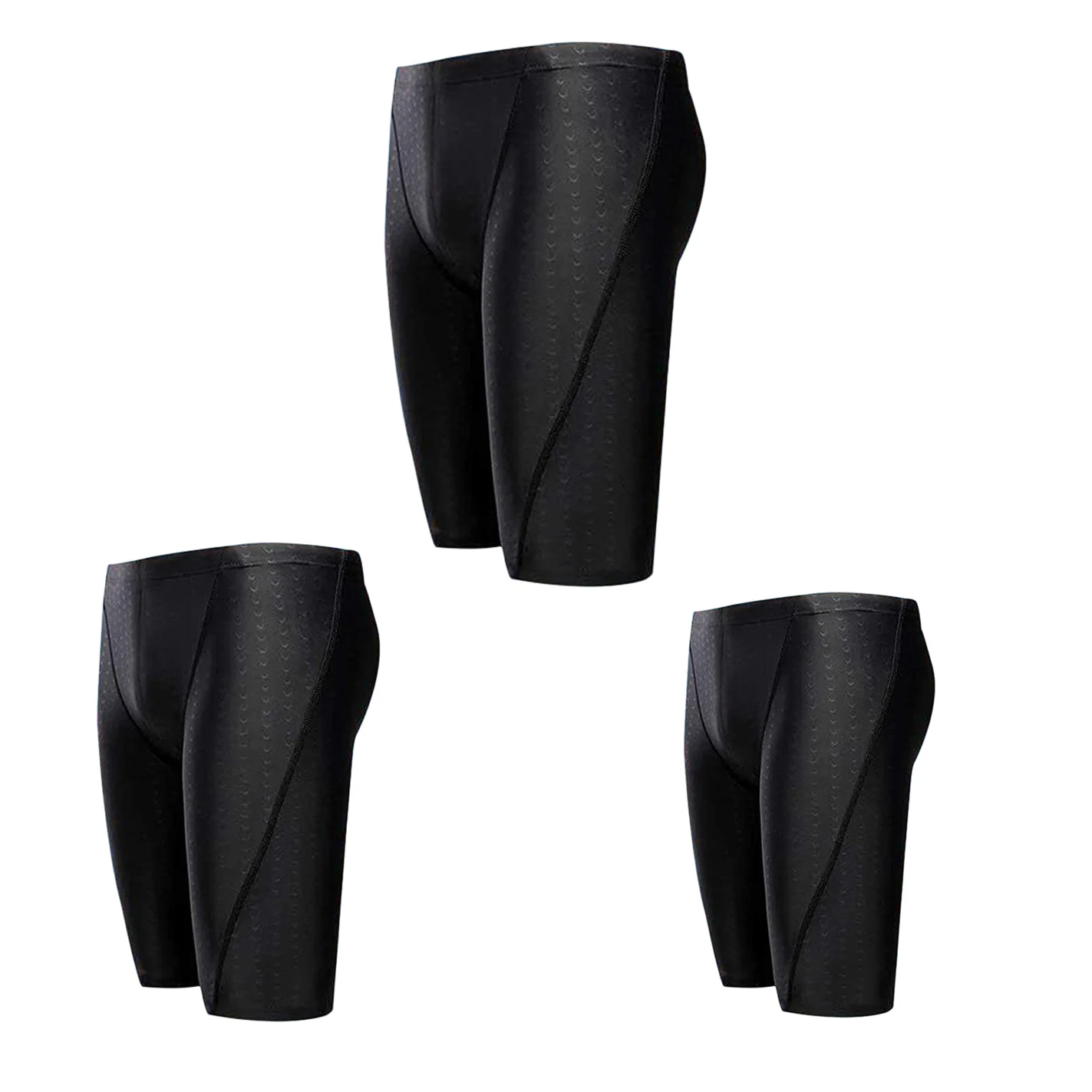 Quick Dry Swim Jammers For Men, Shark Grain Men Swim Trunks Swimsuit Bathing Suits-A00E