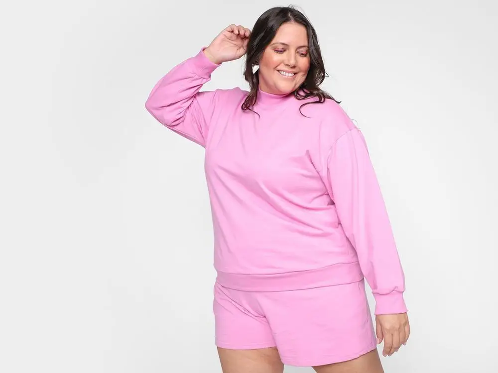 بلوزة بغطاء للرأس بأكمام من Magalu #1