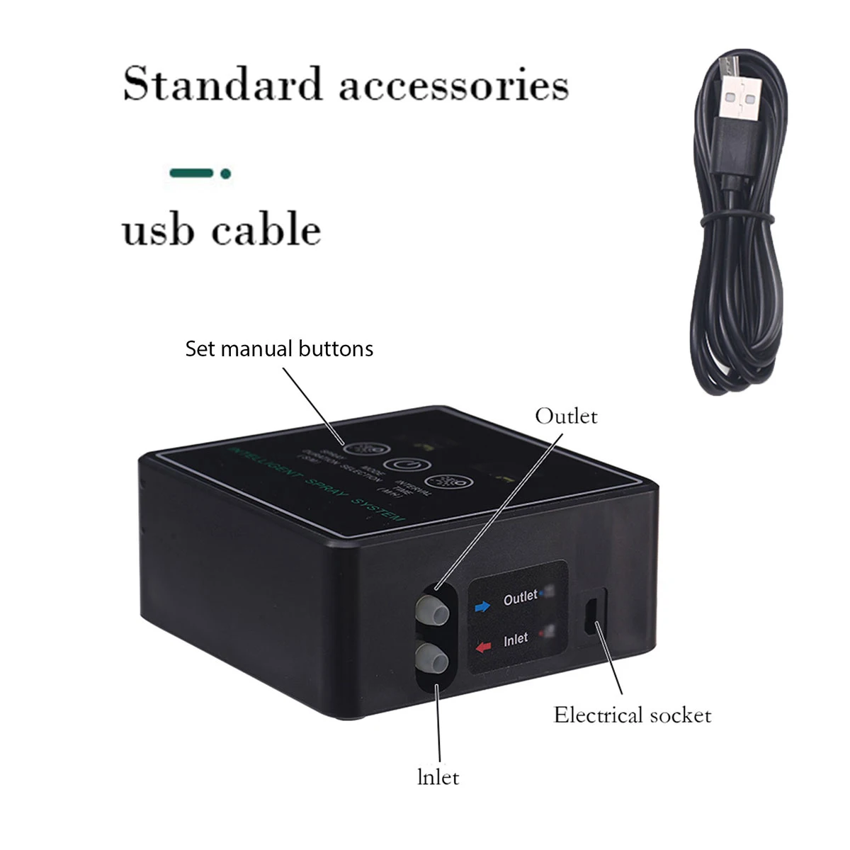 Touchscreen Automatischer Nebel Regenwald Spray Intelligenter ökologischer Zylinder Elektronischer Timer Sprinkler System Kit Steuerung – Detail 13