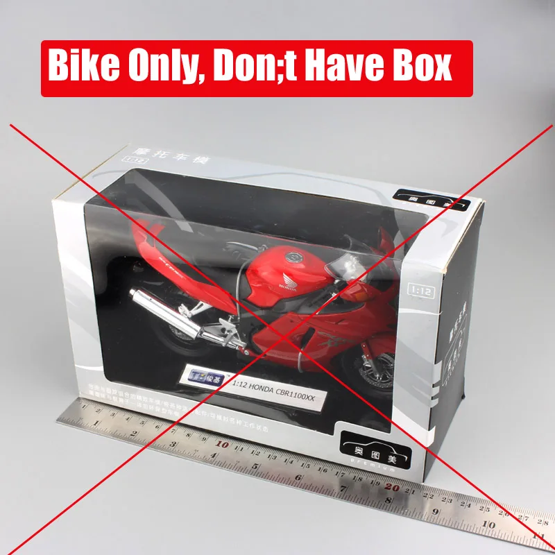 Bike Only 1/12 Scale Automaxx Honda CBR 1100XX Super Blackbird Motorcycle Diecasts & Toy Vehicles Model Joycity Red Miniatures