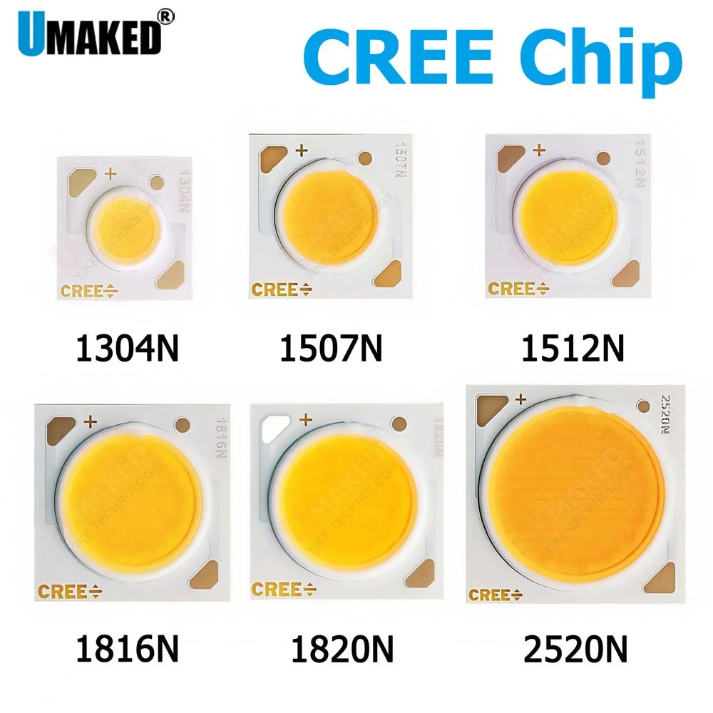 5pcs  Original CREE CXA1304 1507 1512 1816 1820 1830 2520 2530 2540 COB Led Emitter Lamp Light CXA 1816 White 3000K 4500K 6000K