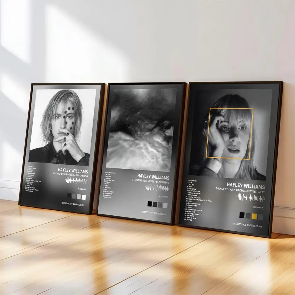 ملصق ألبوم هايلي ويليامز عالي الدقة جدار لاصق مقاوم للماء لغرفة المعيشة المنزلية وغرفة النوم والديكور الجمالي