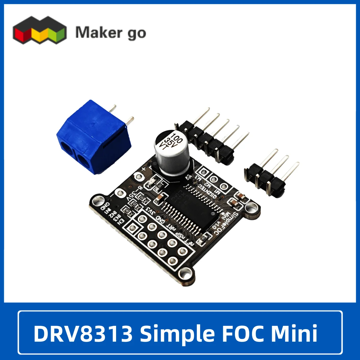 DRV8313 Development Board Simple FOC Mini FOC Control Driver SVPWM Control V1.0 DC Brushless Motor Driver Board DC 8-30V module