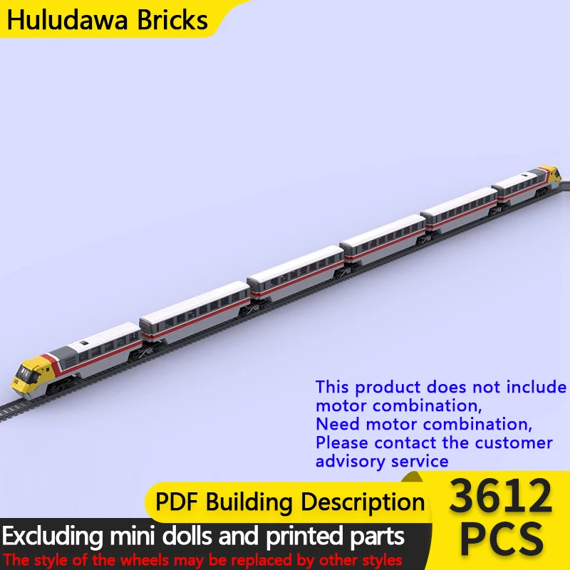 

City Car Model MOC Building Bricks Advanced Passenger Train Modular Technology Gifts Holiday Assemble Children Toys Suit