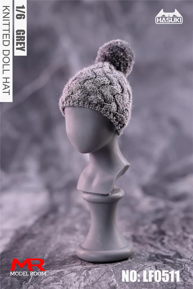 HASUKI LG05 LF05 1/6 Handmade Knitted Wool Cap Fashion Trend Hat Clothes Accessories Model Fit 12'' Soldier Action Figure Body