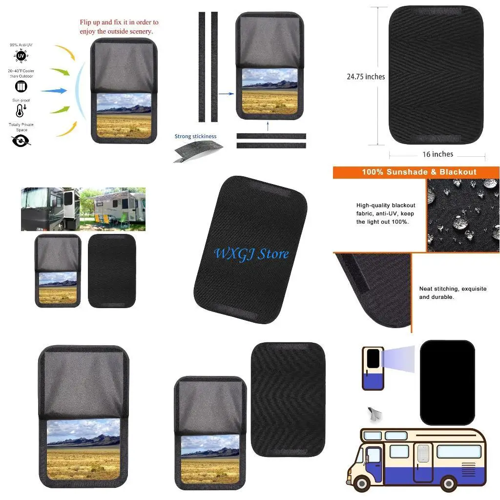 

37JE Car Window Screen Door Covers Front/Rear Side Window UV Sunshine Cover Shade