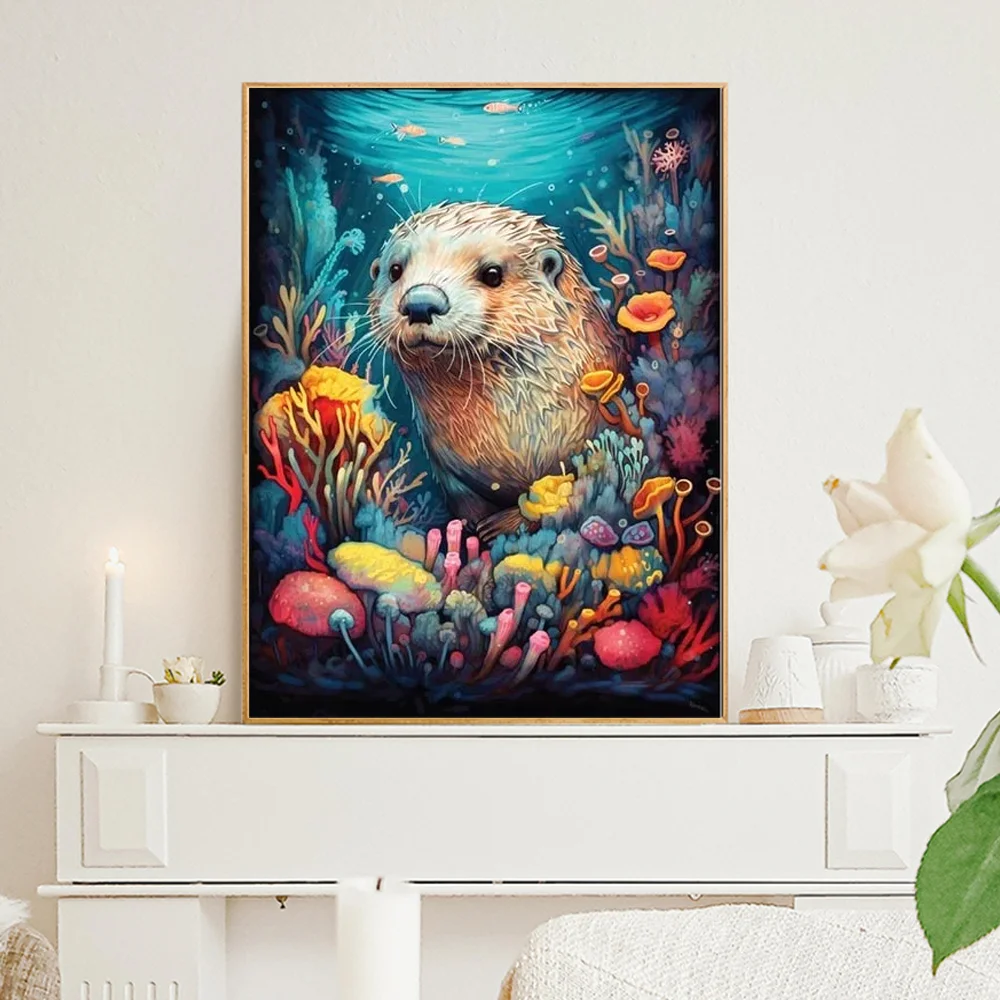 수중 세계 다이아몬드 페인팅 돌고래 거북이 해파리 게 - Embroidery World 리뷰 및 가격