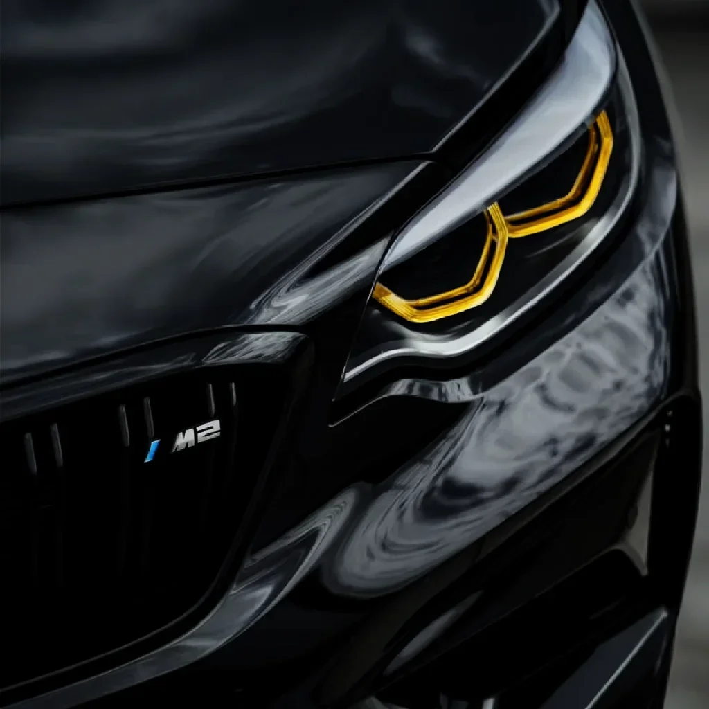 For BMW 2 series M2 M2C F22 F23 F87 Dual-Color DRL Module yellow and white LED panel daytime running light