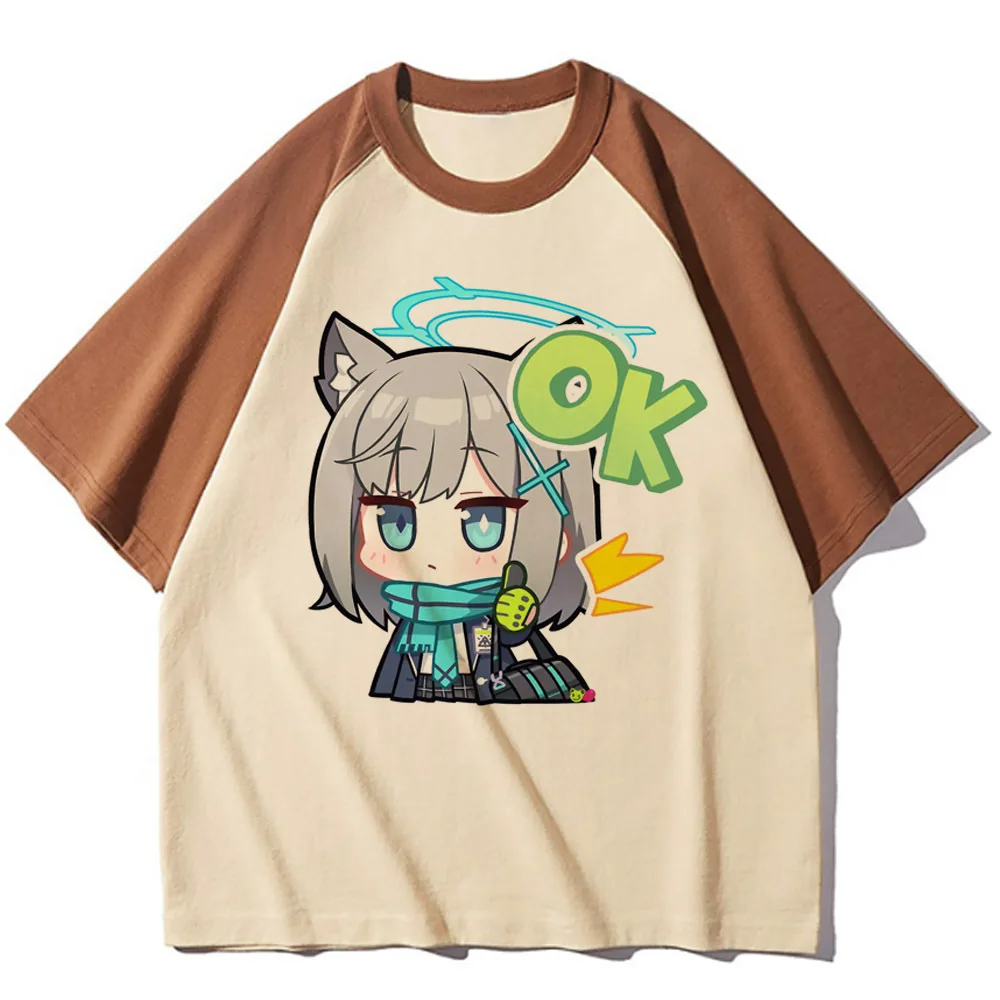 Blue Archive t-shirts women quick dry manga harajuku Tee girl comic designer clothing