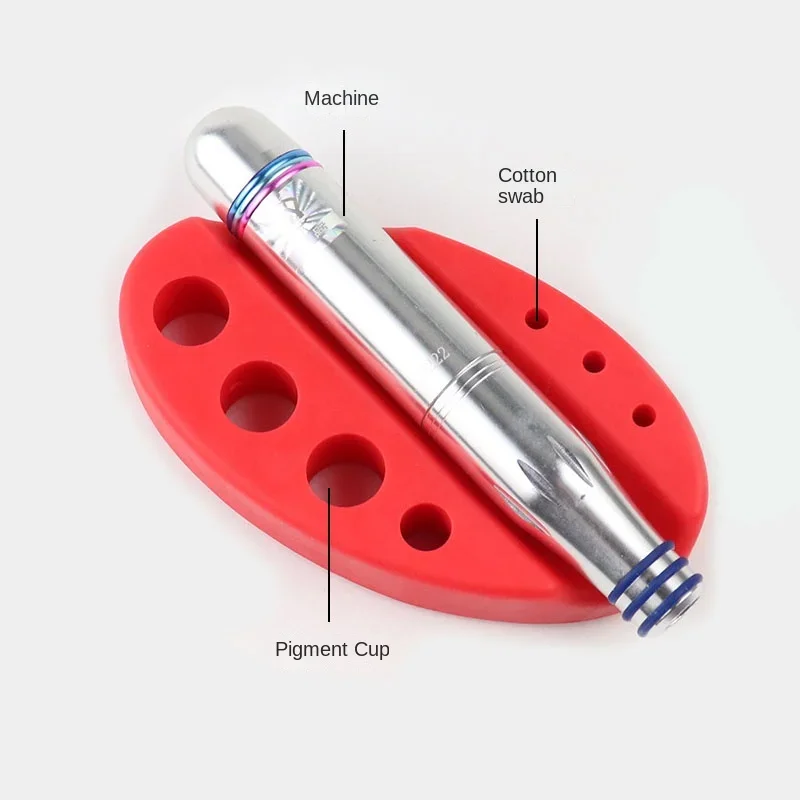 Silikonowy uchwyt na pisak do tatuażu Pigment do microbladingu kubeczek na atrament pisak do tatuażu stojak na długopisy uchwyt na długopis silikonowy do makijażu akcesoria do tatuażu