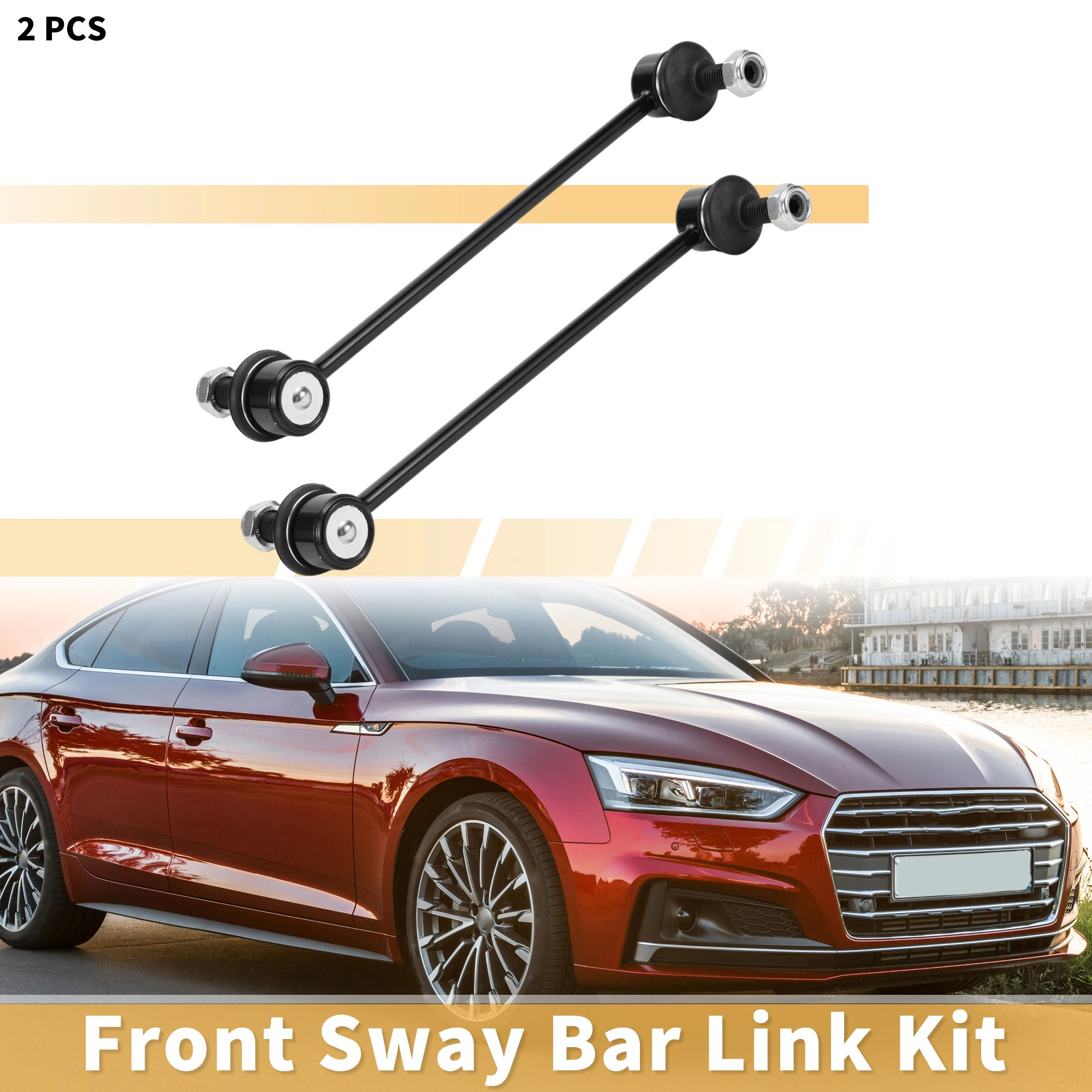 

UXCELL 2pcs Front Stabilizer Sway Bar Link for VW Transporter 2003-2020 No.7H0411317