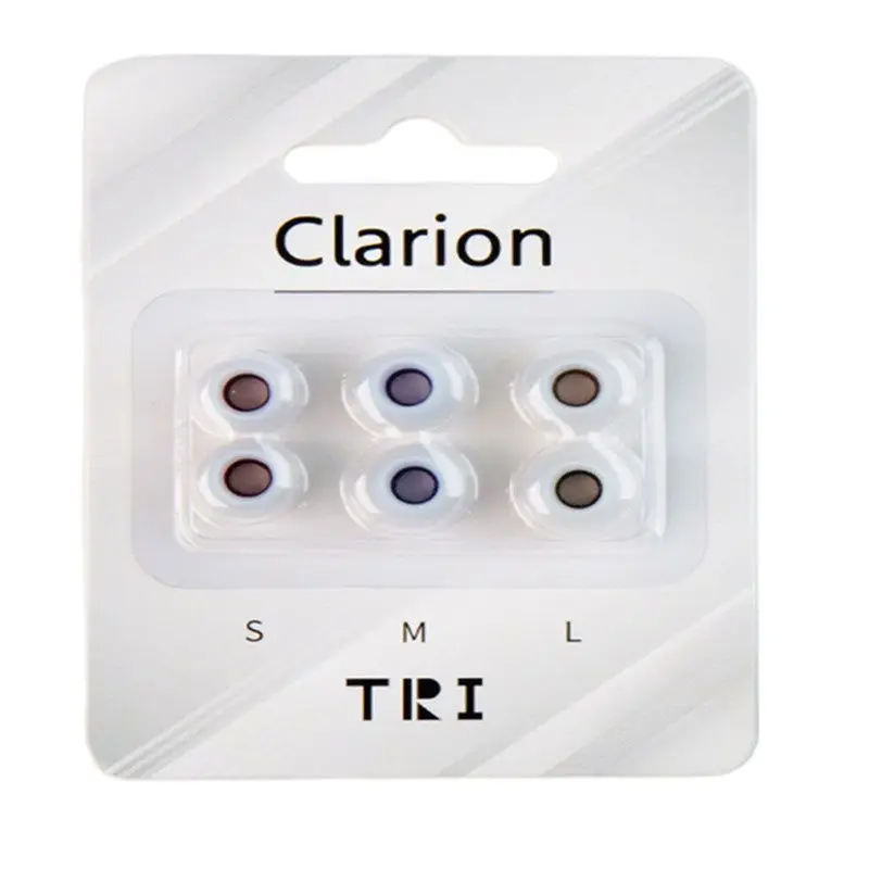 TRI Clarion Silicone Earphone Eartips 3 Pairs for S/M/L Size In Ear Monitor Headphone Accessories Wired IEM For TRI x HBB KAI