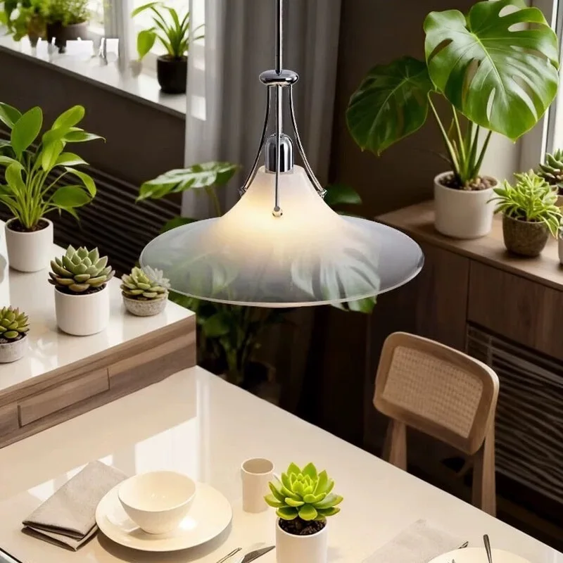 Bauhaus Minimalist Glass Pendant Lights Designer Artistic Hanging Lamps Living Room Bedroom