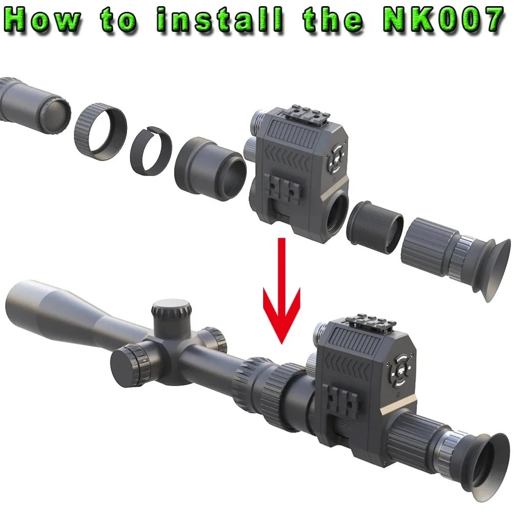 

Megaorei NK007 2025 Upgraded 1080P Telescope Night Hunting Camera Camera - Laser IR & Photo - Recording For Outdoor