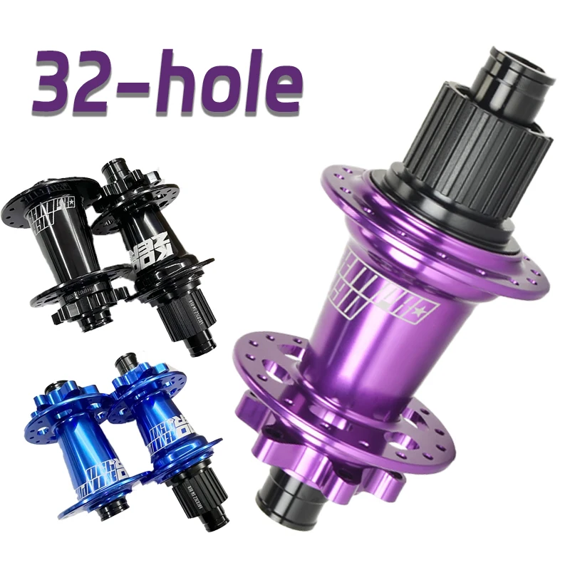 

32-hole Mtb Thunder Masses K7 Bicycle Front Hub 15x100 12x142 Rear Cube Pro7 Noisy Blue Hubs for Mountain Bike