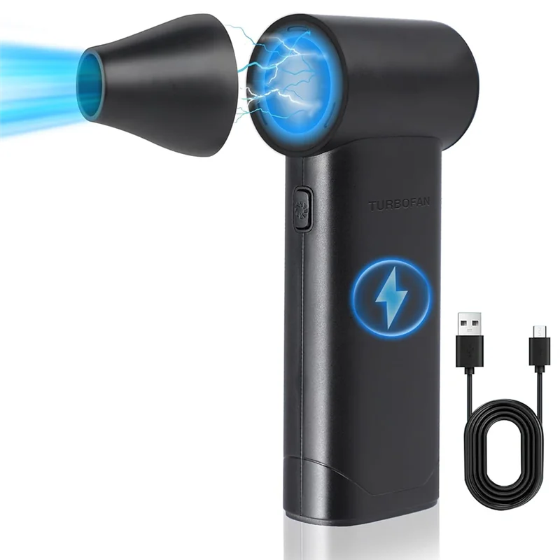 

AT51-Electric Air Duster - 180000RPM Compressed Air Duster, 3 Gear Mini Blower, Jet Dry Blower Is Reusable,For PC