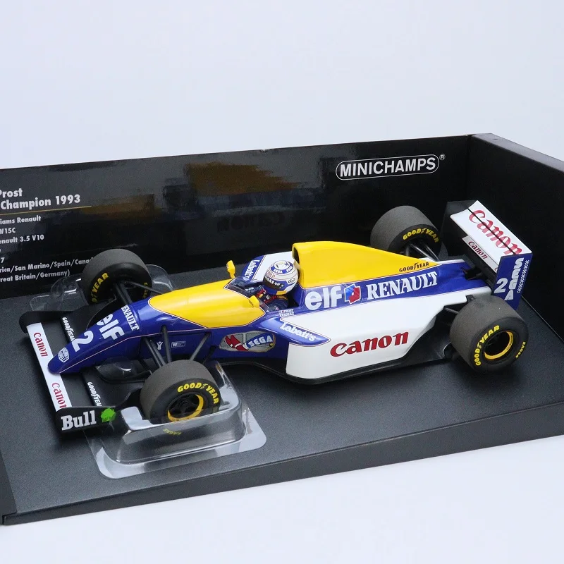 MINICHAMPS 1:18 1993 F1 WILLIAMS FW15C Nr0 DAMON HILL /Nr2 ALAIN PROST Diecast Model Car