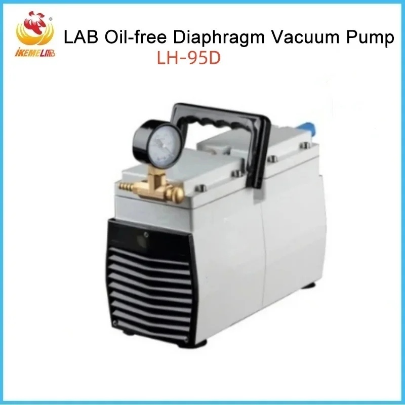 IKEME Oil-free Diaphragm Vacuum Pump Adjustable Pressure Positive And Negative Pressure Lab Filter Pump Chemical Analysis 220V