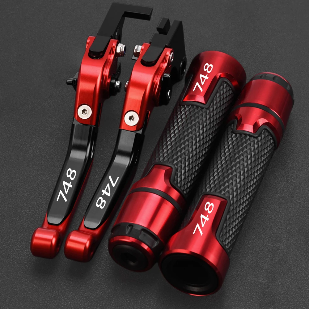 

Motorcycle Accessories Adjustable Brake Clutch Lever Handlebar grips For ducati 748/748S/748R 1999-2003 748/750SS 1999-2002 2001