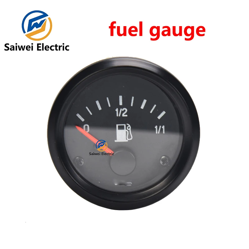 Generator Parts 12V 24V Fuel Gauge Meter Diesel Genset Excavator Accessories