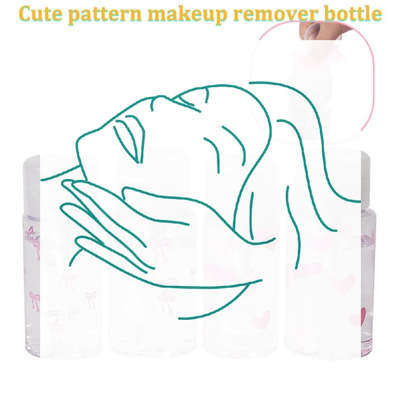 القوس القلب الصحافة ضخ زجاجة إعادة الملء موزع زجاجات زجاجة فارغة الملحقات لتنظيف النفط مزيل طلاء الأظافر #1