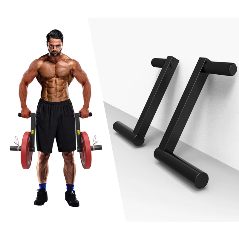 Fitness Farmer Walk Grips Handle Weight Lift Power Training Handle Muscle Building Exercise Equipment Carry Barbell Plate Rack